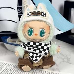Labubu Clothes Set for 17cm Dolls - Labubu Designer Clothes, Overalls & Accessories, Premium Dress Up Bundle, Stylish Chic Doll Clothing (No Doll Included)